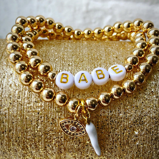 Luxe Capri Malocchio & Babe Bracelet Stack
