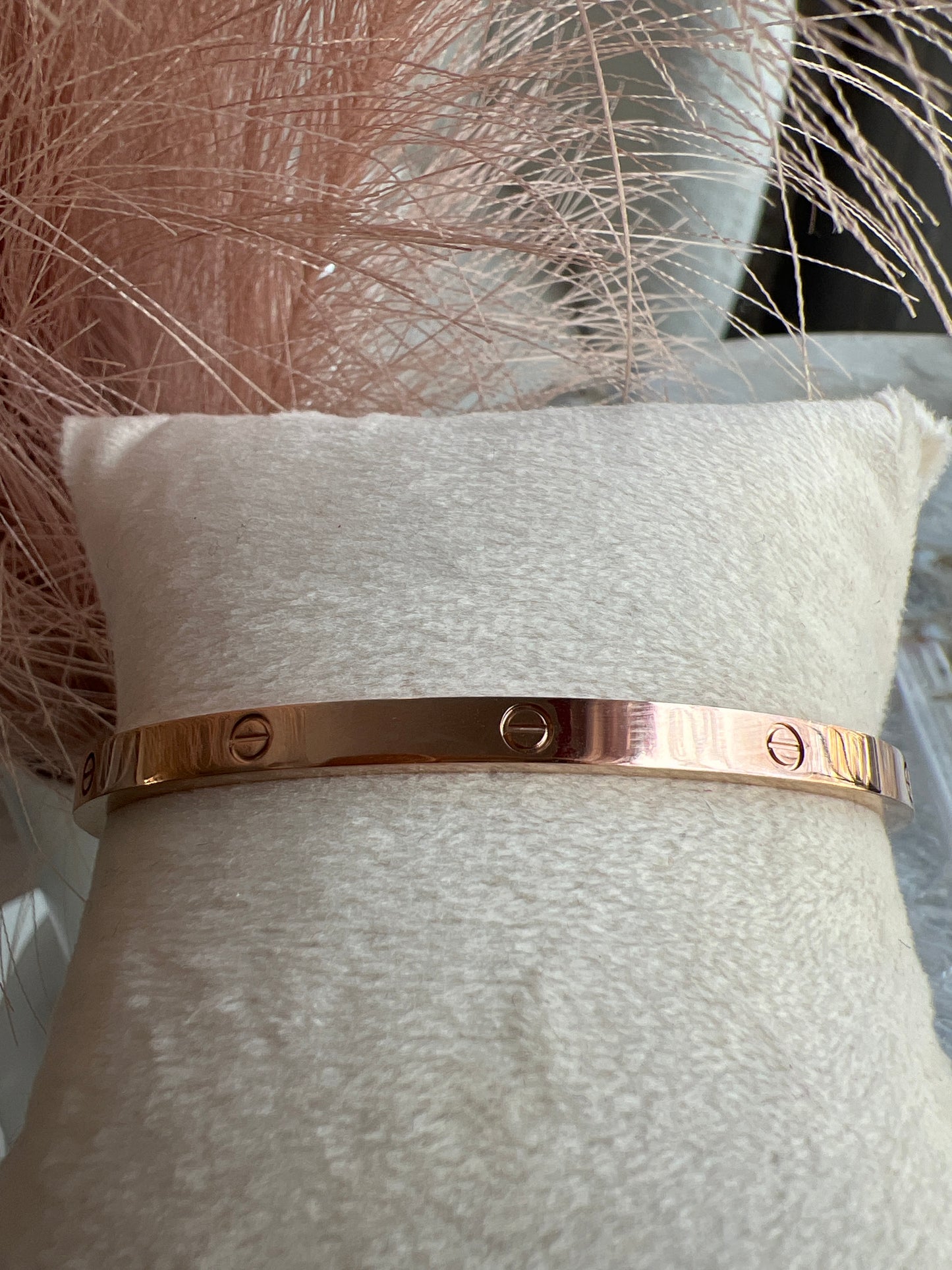 Rose gold eternity bracelet - Thin 4mm